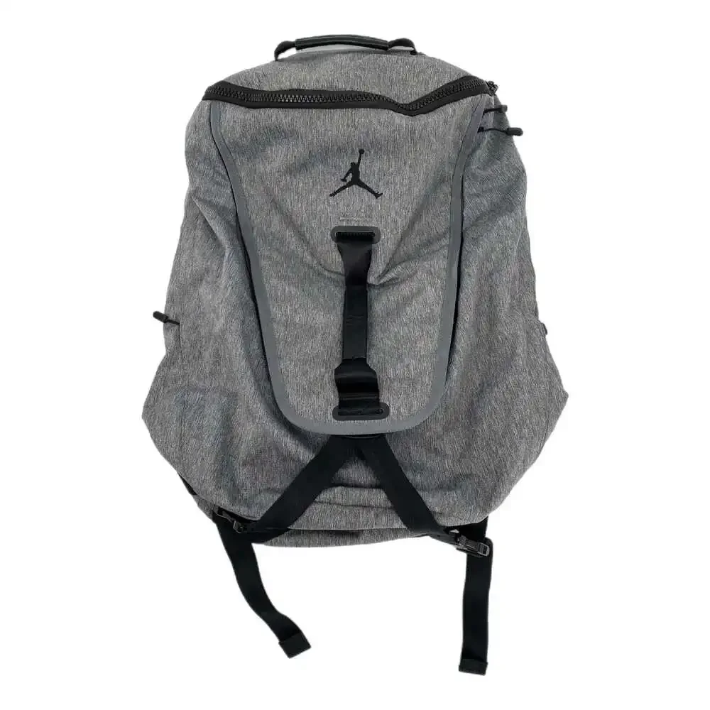Nike Gray Black Air Jordan Expandable Backpack | Large Capacity